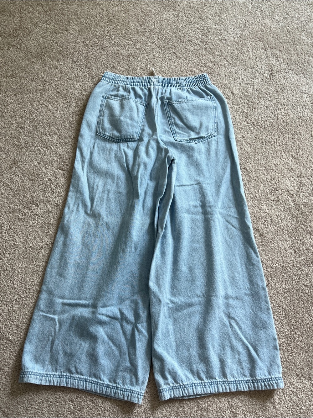 Universal Thread Light Blue Wide-Leg Drawstring Jeans - Picture 3 of 3